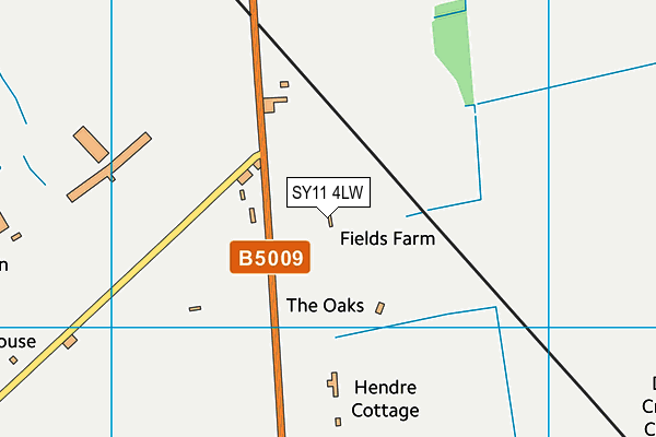 SY11 4LW map - OS VectorMap District (Ordnance Survey)