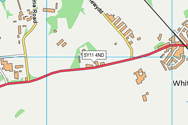 SY11 4ND map - OS VectorMap District (Ordnance Survey)