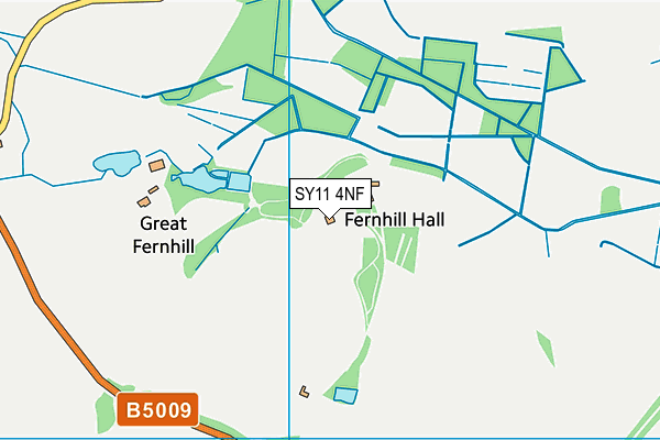 SY11 4NF map - OS VectorMap District (Ordnance Survey)