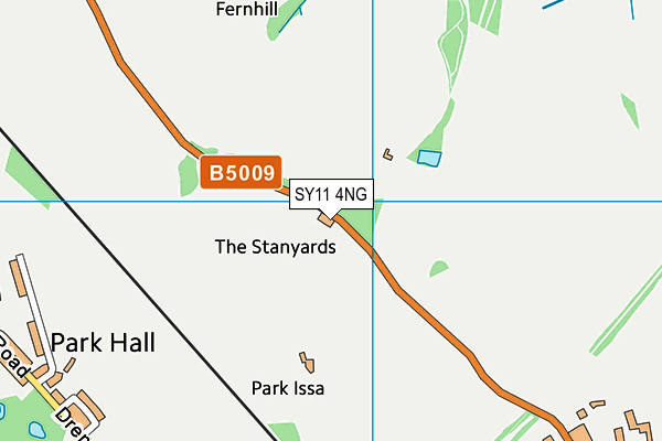 SY11 4NG map - OS VectorMap District (Ordnance Survey)