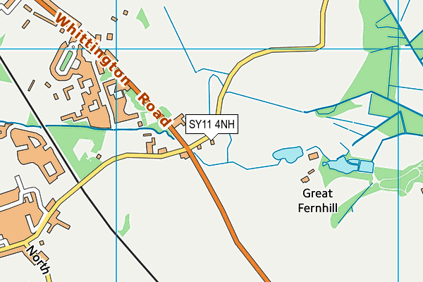 SY11 4NH map - OS VectorMap District (Ordnance Survey)