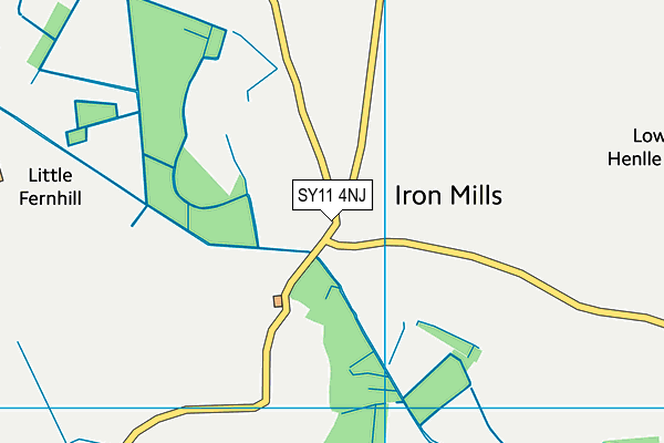 SY11 4NJ map - OS VectorMap District (Ordnance Survey)