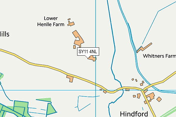 SY11 4NL map - OS VectorMap District (Ordnance Survey)