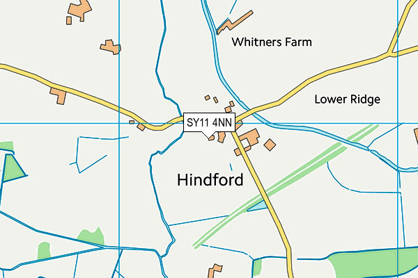 SY11 4NN map - OS VectorMap District (Ordnance Survey)