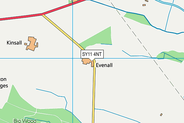 SY11 4NT map - OS VectorMap District (Ordnance Survey)