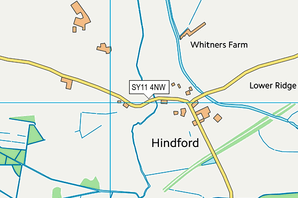 SY11 4NW map - OS VectorMap District (Ordnance Survey)