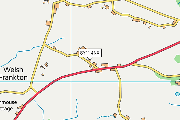 SY11 4NX map - OS VectorMap District (Ordnance Survey)