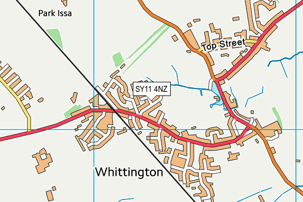 SY11 4NZ map - OS VectorMap District (Ordnance Survey)