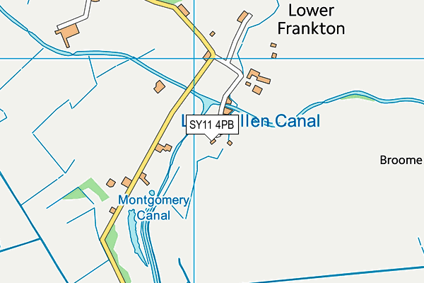 SY11 4PB map - OS VectorMap District (Ordnance Survey)