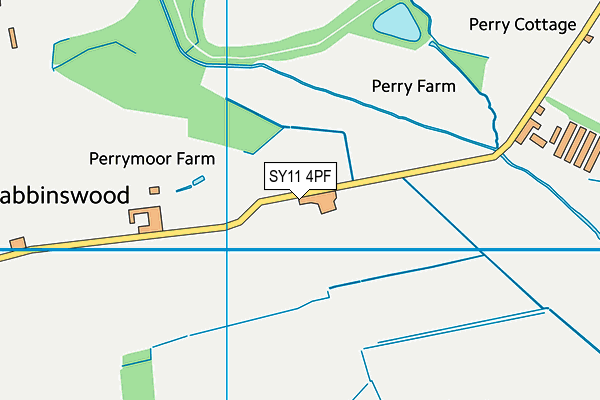 SY11 4PF map - OS VectorMap District (Ordnance Survey)