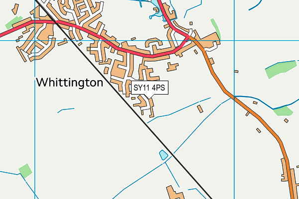 SY11 4PS map - OS VectorMap District (Ordnance Survey)