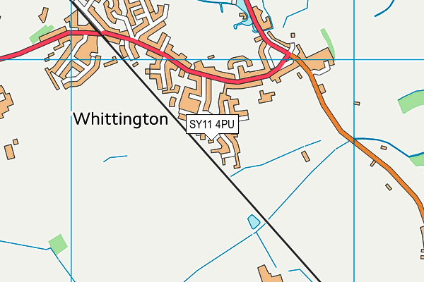 SY11 4PU map - OS VectorMap District (Ordnance Survey)