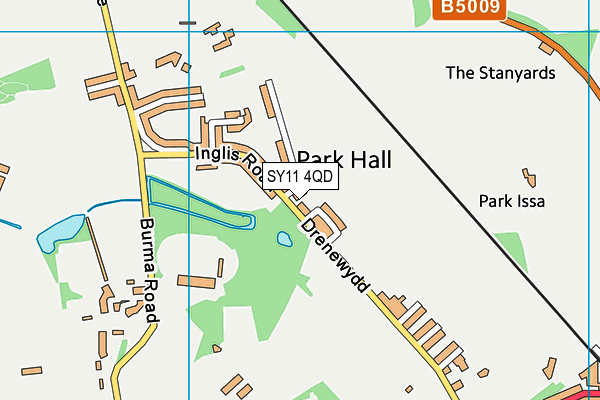 SY11 4QD map - OS VectorMap District (Ordnance Survey)