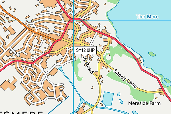 SY12 0HP map - OS VectorMap District (Ordnance Survey)