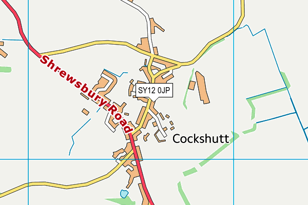 SY12 0JP map - OS VectorMap District (Ordnance Survey)