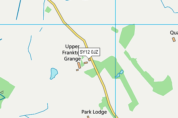 SY12 0JZ map - OS VectorMap District (Ordnance Survey)