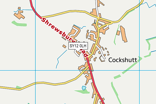 SY12 0LH map - OS VectorMap District (Ordnance Survey)