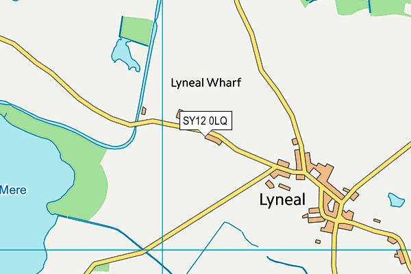 SY12 0LQ map - OS VectorMap District (Ordnance Survey)