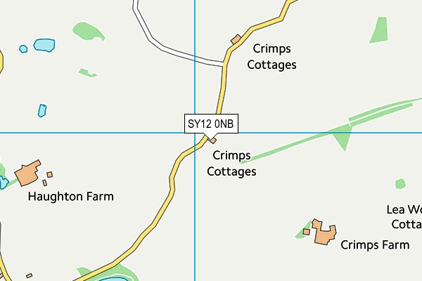 SY12 0NB map - OS VectorMap District (Ordnance Survey)