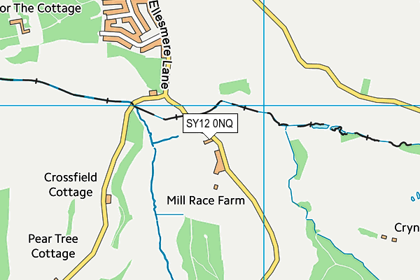 SY12 0NQ map - OS VectorMap District (Ordnance Survey)