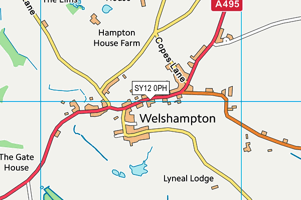 SY12 0PH map - OS VectorMap District (Ordnance Survey)