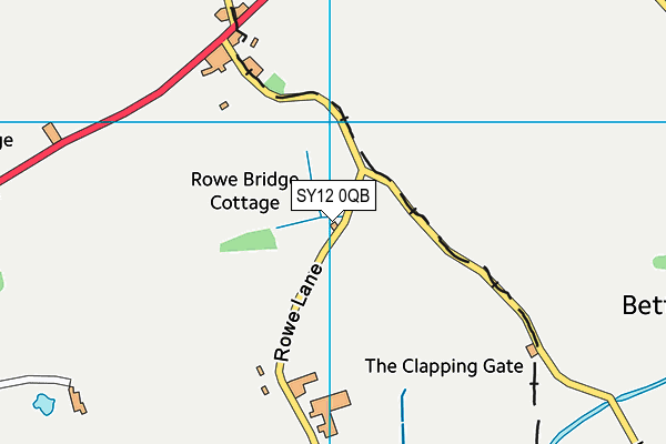 SY12 0QB map - OS VectorMap District (Ordnance Survey)