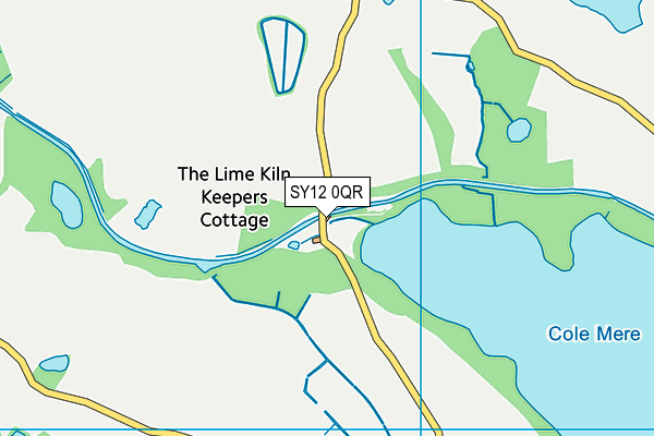 SY12 0QR map - OS VectorMap District (Ordnance Survey)