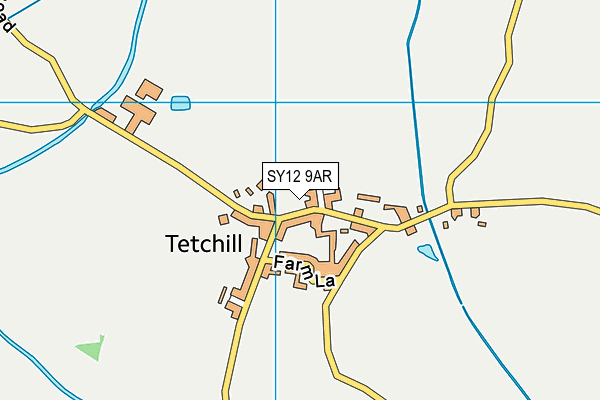 SY12 9AR map - OS VectorMap District (Ordnance Survey)