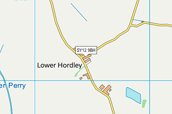 SY12 9BH map - OS VectorMap District (Ordnance Survey)