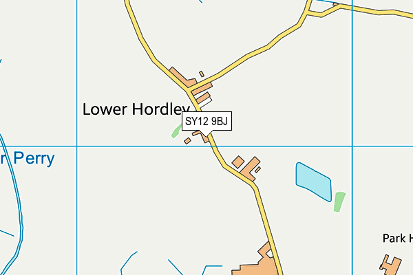 SY12 9BJ map - OS VectorMap District (Ordnance Survey)
