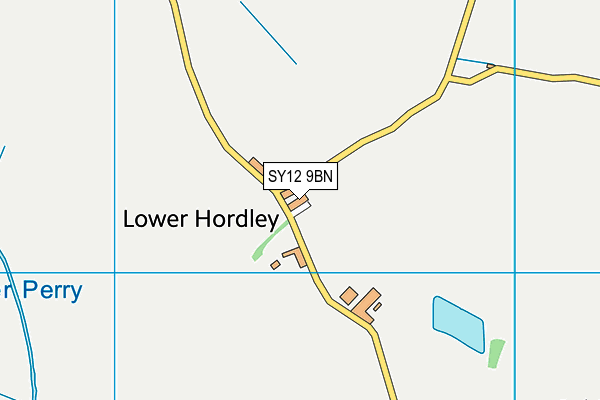 SY12 9BN map - OS VectorMap District (Ordnance Survey)