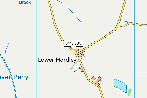 SY12 9BQ map - OS VectorMap District (Ordnance Survey)