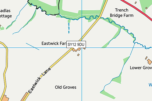 SY12 9DU map - OS VectorMap District (Ordnance Survey)