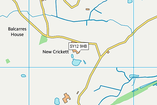 SY12 9HB map - OS VectorMap District (Ordnance Survey)