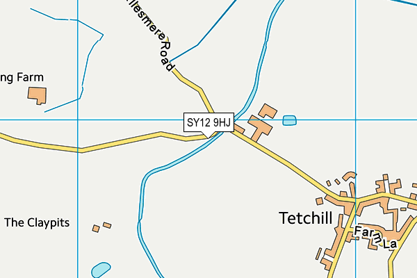 SY12 9HJ map - OS VectorMap District (Ordnance Survey)