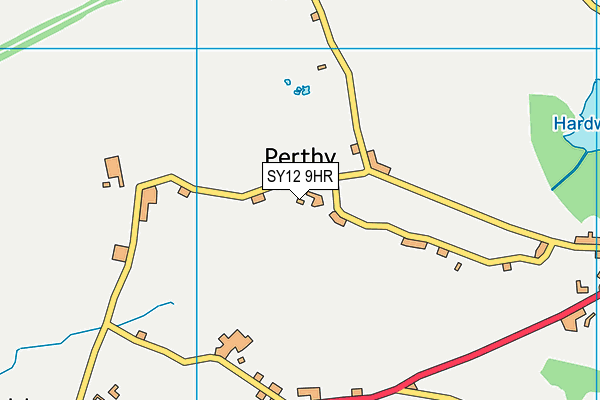 SY12 9HR map - OS VectorMap District (Ordnance Survey)