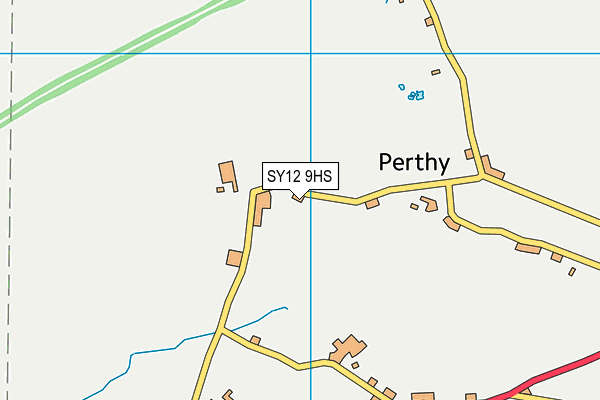 SY12 9HS map - OS VectorMap District (Ordnance Survey)
