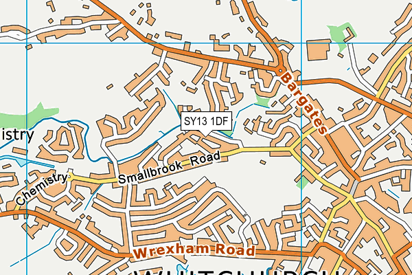 SY13 1DF map - OS VectorMap District (Ordnance Survey)