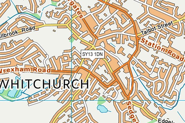 SY13 1DN map - OS VectorMap District (Ordnance Survey)