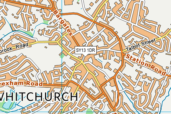 SY13 1DR map - OS VectorMap District (Ordnance Survey)