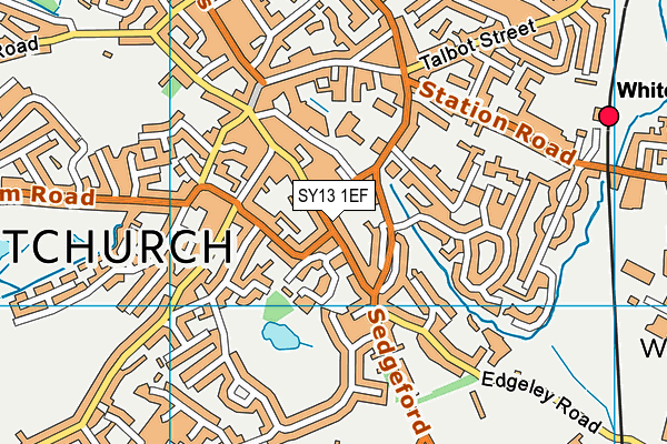 SY13 1EF map - OS VectorMap District (Ordnance Survey)