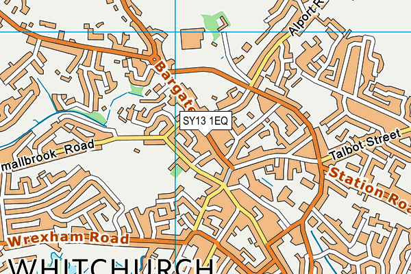 SY13 1EQ map - OS VectorMap District (Ordnance Survey)