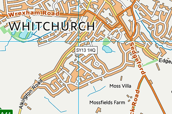 SY13 1HQ map - OS VectorMap District (Ordnance Survey)