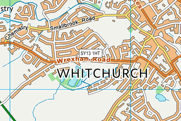 SY13 1HT map - OS VectorMap District (Ordnance Survey)