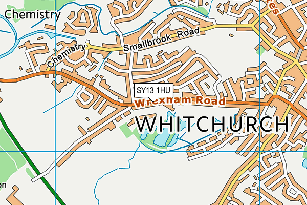 SY13 1HU map - OS VectorMap District (Ordnance Survey)