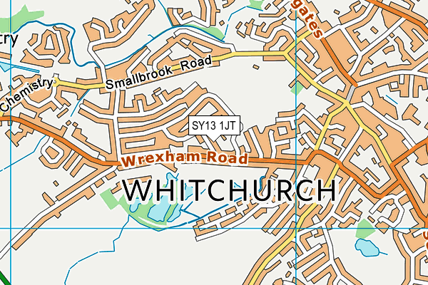 SY13 1JT map - OS VectorMap District (Ordnance Survey)