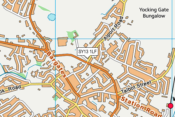 SY13 1LF map - OS VectorMap District (Ordnance Survey)