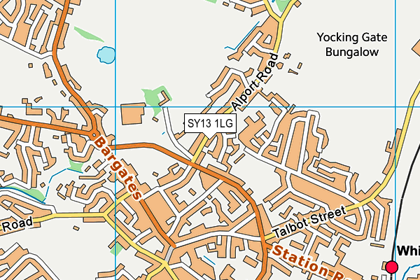 SY13 1LG map - OS VectorMap District (Ordnance Survey)