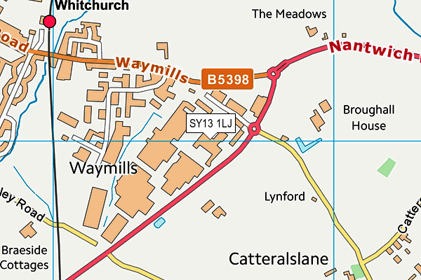 Map of AMERICOLD WHITCHURCH LTD at district scale