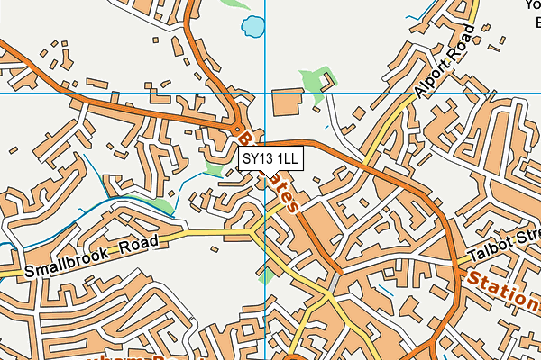 SY13 1LL map - OS VectorMap District (Ordnance Survey)